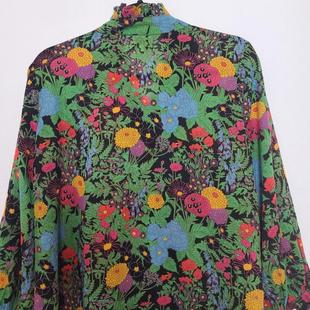 Anthropologie Mille Blair Blouse Top In Botanica Size Small - Picture 12 of 13